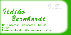 ildiko bernhardt business card